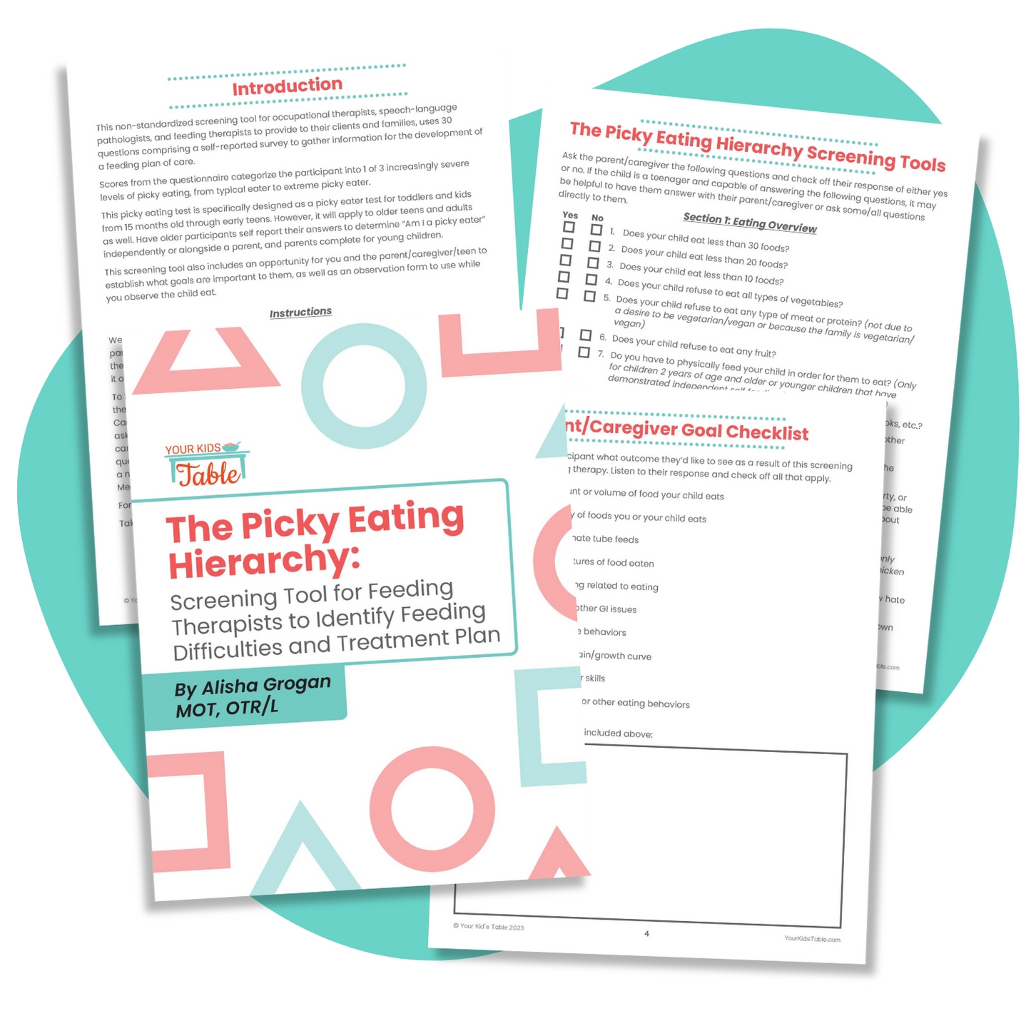 The Picky Eating Hierarchy: Screening Tool to Identify Feeding Difficulties and Treatment Plan