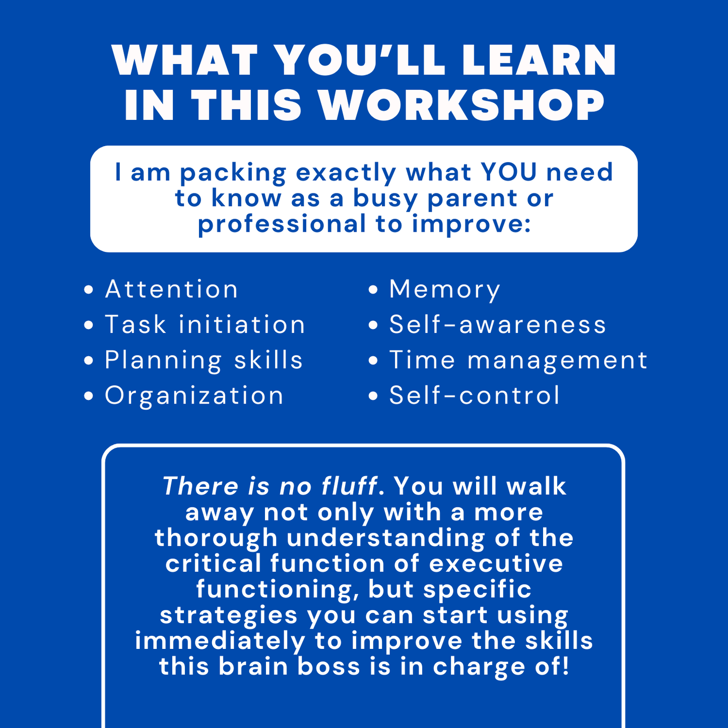 Brain Boss: Strategies for Executive Functioning Skills Workshop + Toolkit