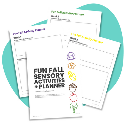Fun Fall Sensory Activities + Planner